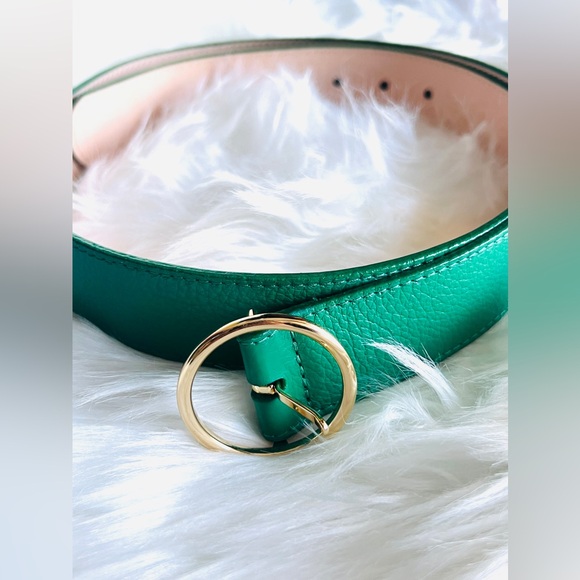 🇨🇦 Brave Leather Collection - Green Leather Belt - Picture 5 of 6